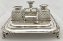 Georgian, George III, Silver Inkstand. London 1817 Thomas Radcliffe. 28 troy ounces.