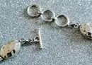 New Hammered Sterling Silver Statement Necklace - 18"