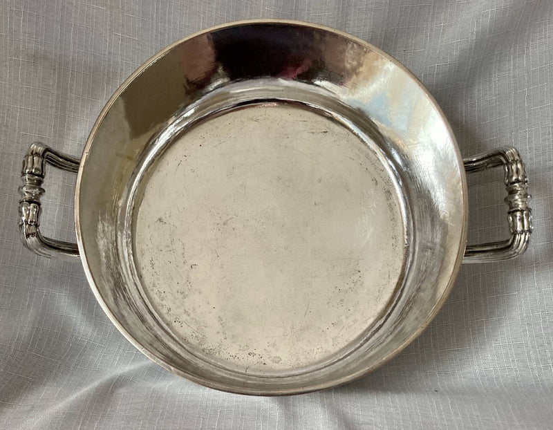 Matthew Boulton Old Sheffield Plate Souffle Dish with Insignia for Coldstream Guards, circa 1820.