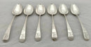 Georgian, George III, Six Silver Tablespoons. London 1783 John Lambe. 12.8 troy ounces.