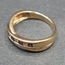 9ct sapphire and diamond ring