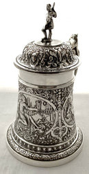 Ornate Victorian Silver Plated Neo-Classical Tankard. John Grinsell & Sons.