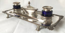 Georgian Old Sheffield Plate inkstand, circa 1820.