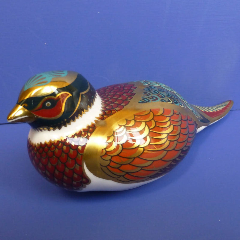 Royal Crown Derby Paperweight Woodland Pheasant