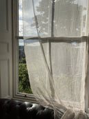 Beautiful Madras high end pale blue polka curtain Panelling 66”/120”length to finish