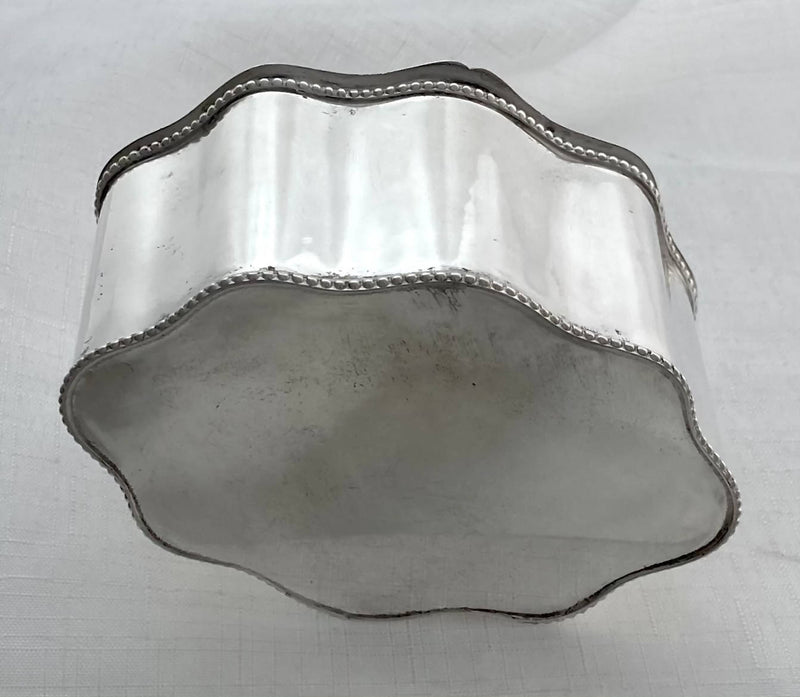 Georgian, George III, Coin Inset Old Sheffield Plate, Tea Caddy, circa 1790.