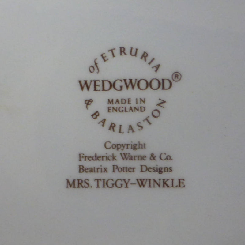 Wedgwood Beatrix Potter Mrs Tiggywinkle Plate