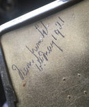 Asprey silver cigarette case, Chester 1918 Asprey & Co. Ltd. 3.2 troy ounces