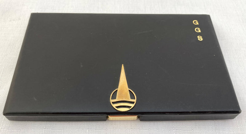Art Deco Leather Cigarette Case. Asprey of London.