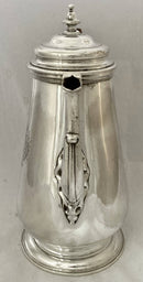Georgian, George II, Silver Armorial Coffee Pot for Seamark. London 1742 Richard Bayley. 23.8 troy ounces.