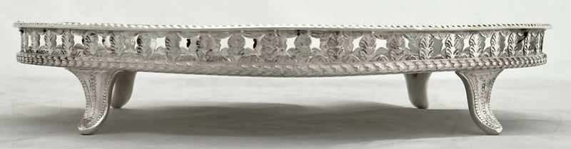 Georgian, George III, Old Sheffield Plate Galleried Teapot Stand, circa 1780 - 1800.