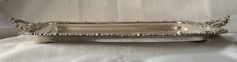 Georgian, George IV period, Sheffield Plated twin handled serving tray. Circa 1830.
