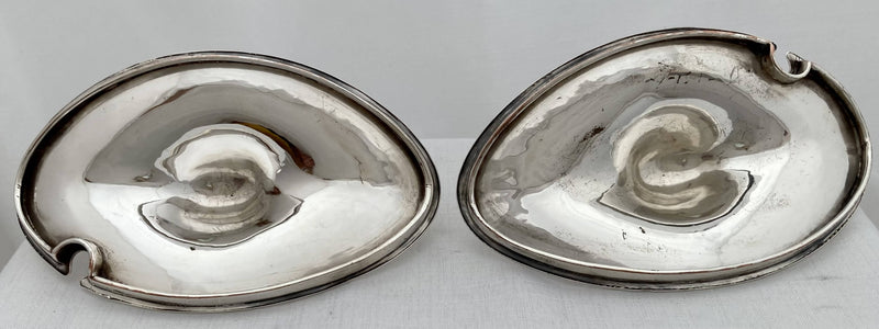 Georgian, George III, Pair of Old Sheffield Plate Sauce Tureens. Circa 1790.