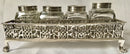 Georgian, George III, large silver galleried inkstand. London 1770 Robert Peaston. 20 troy ounces.