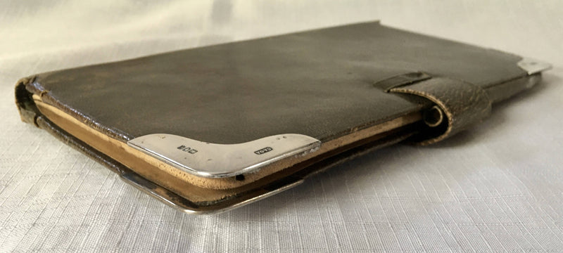 Asprey Late Victorian silver mounted aide memoire & card case. London 1900/01 Charles Asprey & George Asprey.