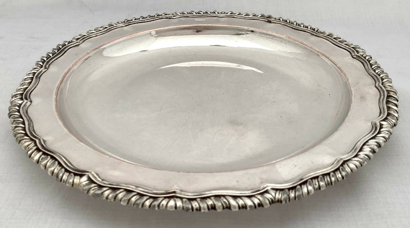 Georgian, George III, Old Sheffield Plate, Dinner Plate. Matthew Boulton, circa 1810.