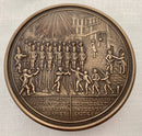 French Bronzed Metal & Bois Durci Snuff Box Depicting Guards at Versailles.