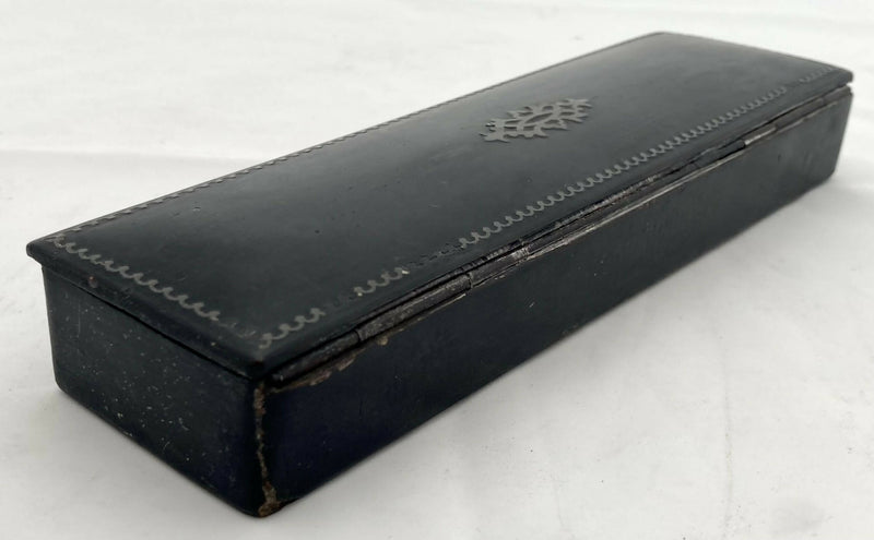 Victorian Papier Mache Pen & Pencil Box, circa 1870.