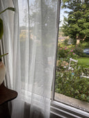 Beautiful plain Cotton Ecru Cream colour madras panelling to finish 164/310cms