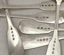 Georgian, George IV, Set of Twelve Crested Irish Silver Tablespoons. Dublin 1825-28 William Cummins. 30 troy ounces.