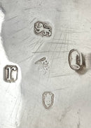 Georgian, George III, set of four silver salts. London 1792 Peter & Ann Bateman. 6 troy ounces.