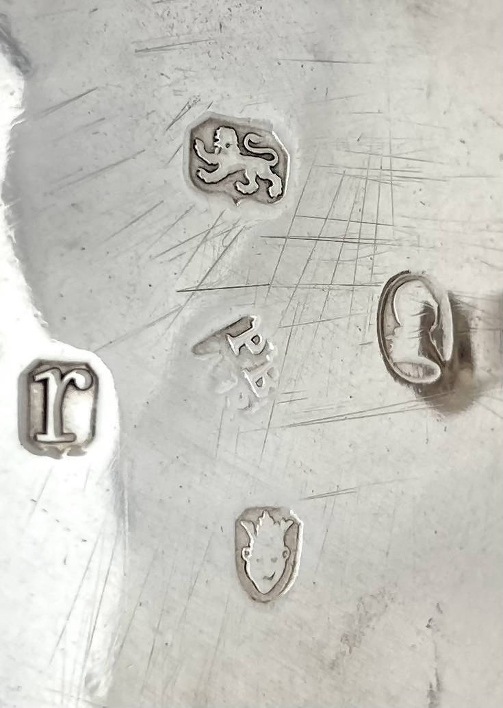 Georgian, George III, set of four silver salts. London 1792 Peter & Ann Bateman. 6 troy ounces.
