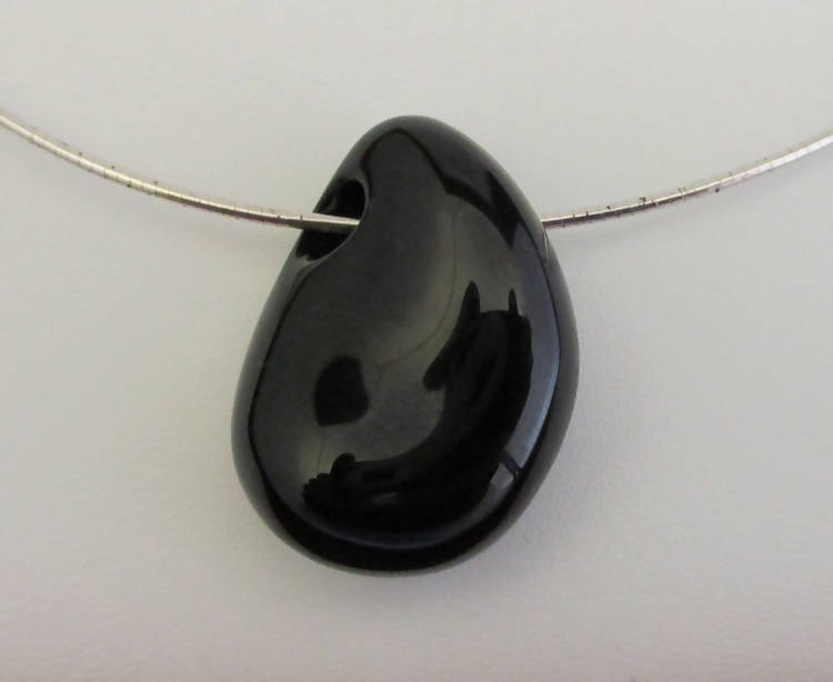 Baccarat Black crystal psydelic necklace