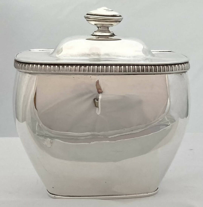Georgian, George III, Old Sheffield Plate Tea Caddy, circa 1800 - 1810.
