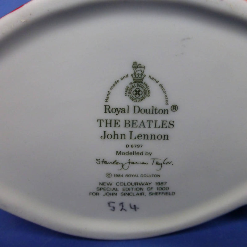Royal Doulton Limited Edition Medium Character Jug John Lennon D6797