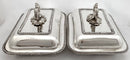 Pair of George IV Old Sheffield Plate Entree Dishes, Christopher Family Crest. T & J Creswick, Sheffield, circa 1820 - 1830.