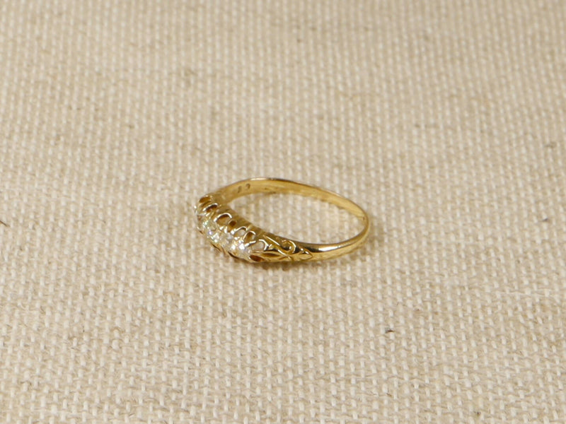 Antique 18ct 5 Stone Diamond Ring