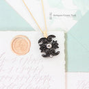 19th Century Berlin Ironwork & Diamond Pendant