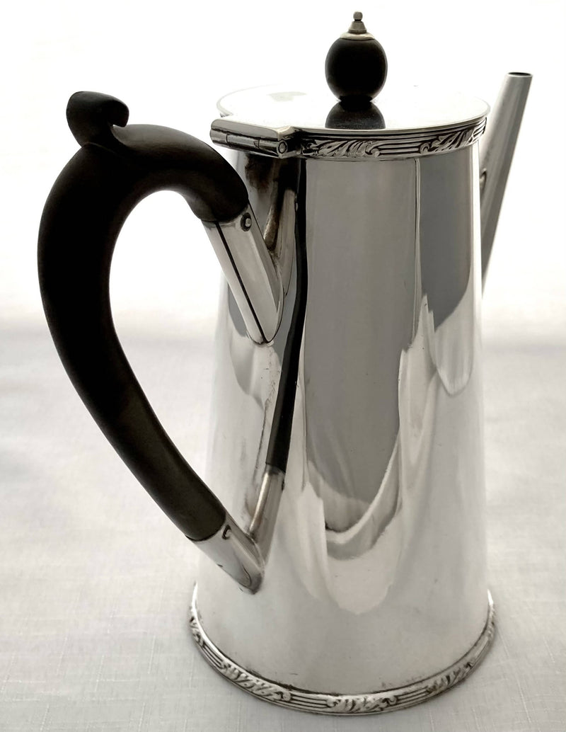 Edwardian Silver Plated Coffee Pot. Asprey & Co. circa 1905.