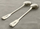Georgian, George III, Pair of Silver Basting Spoons. London 1816 Thomas Wilkes Barker. 8.7 troy ounces.