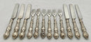 Victorian Silver Dessert Service for Six. Birmingham 1871 Hilliard & Thomason.
