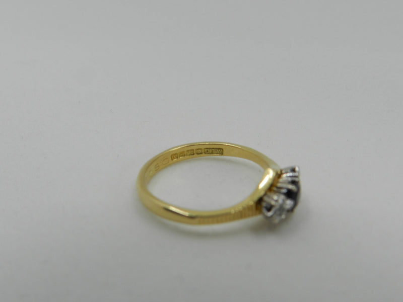 Diamond and Sapphire Ring