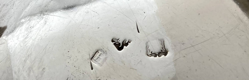 Georgian, George II, Pair of Crested Silver Sauce Boats. London circa 1739 - 1755, probably Henry Brind. 18.6 troy ounces.