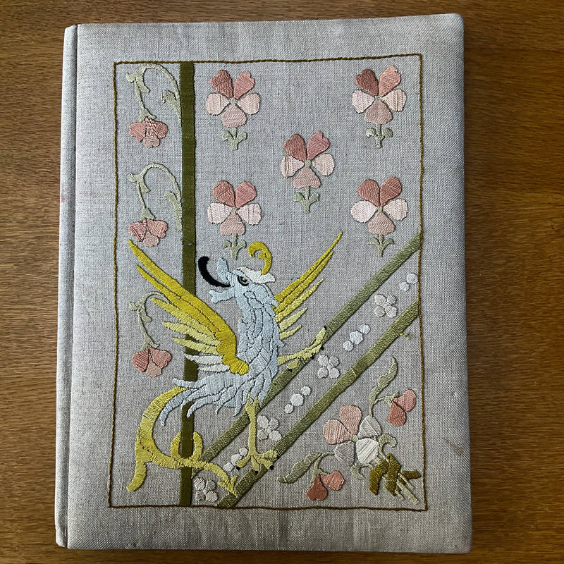 Arts and Crafts embroidered blotter