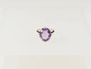 Vintage 9ct Gold & Amethyst Solitaire Ring