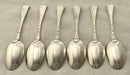 Georgian, George II, Six Scottish Silver Hanoverian Pattern Tablespoons. Edinburgh 1733 Charles Blair (Archibald Ure Assay Master). 13 troy ounces.