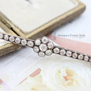 Edwardian 18ct Diamond Flower Bar Brooch