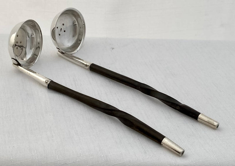 Victorian Pair of Scottish Silver Cream Ladles. Glasgow 1850/52.