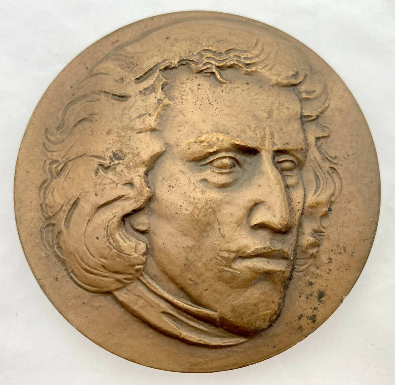 Frederic Chopin Bronze Relief Medallion.
