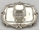 Edwardian Silver Inkstand. Sheffield 1907 Martin, Hall & Co. 7 troy ounces.
