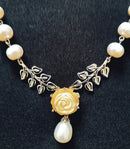 New Freshwater Pearl and Mother of Pearl 18" Necklace