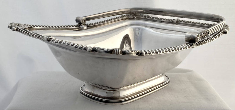 Georgian, George IV, Old Sheffield Plate Crested Basket, circa 1820.