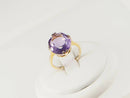 Vintage 9ct Gold & Amethyst Solitaire Ring