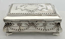 Edwardian Silver Box of Bombe Form. Birmingham 1908 Henry Matthews.