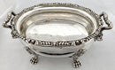Victorian Silver Plated Lion Mask Soup Tureen, circa 1850.