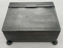 Georgian, George III, Crested Pewter Tobacco Box, circa 1805.